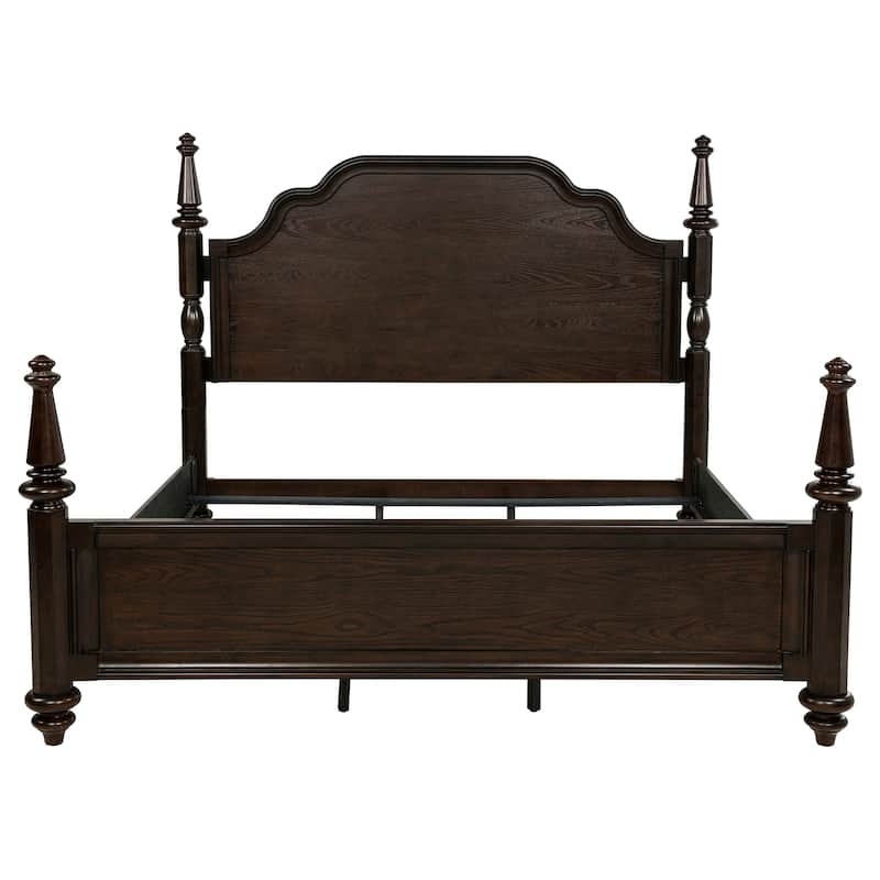 Andover Four Poster Bed Dark Oak