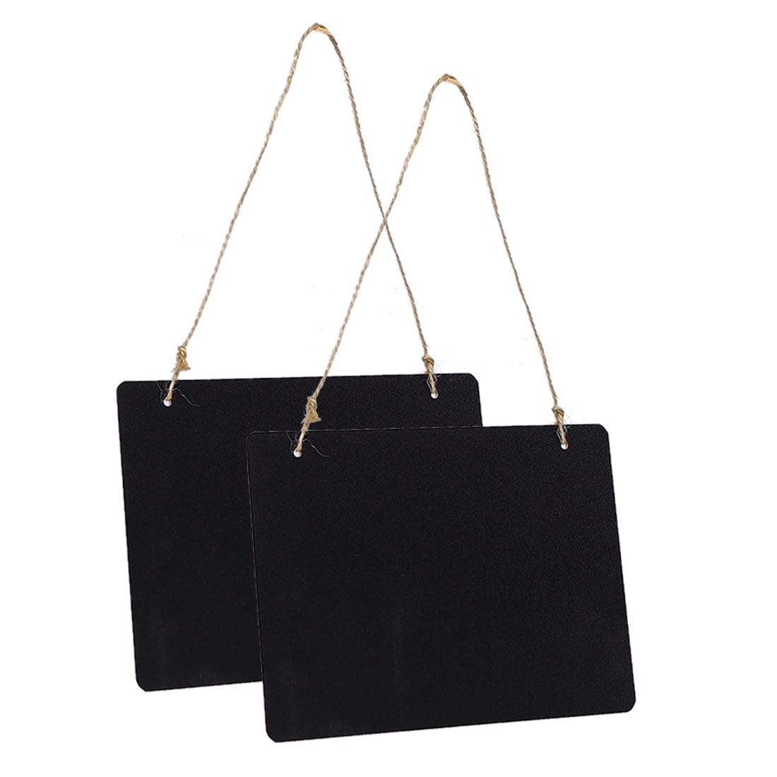 10pcs Mini Rectangular Hanging Wooden Blackboard Gift Price Tags Message Label 