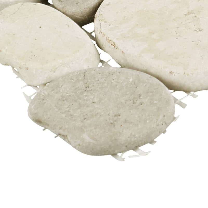 Daltile Pebble Oasis Natural Stone Flat Pebble Mosaic 12" x 12" (11 PC per Carton) (10.78 SQFT per Carton)