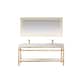 Option Brushed Gold / White