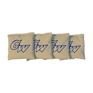 George Washington University Colonials Gold Cornhole Bags