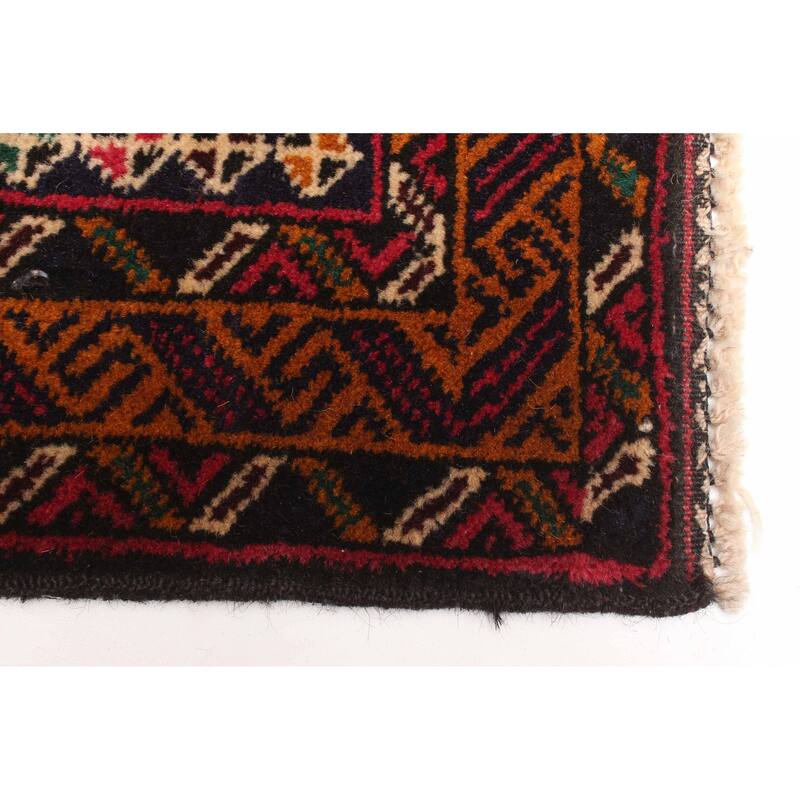 ECARPETGALLERY Hand-knotted Teimani Dark Navy Wool Rug - 2'11 x 4'8