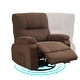 preview thumbnail 7 of 46, 360° Swivel Chair, Upholstered Recliner Chair with Adjustable Backrest Massage Reclining Chai for Living Room Lounge Chair