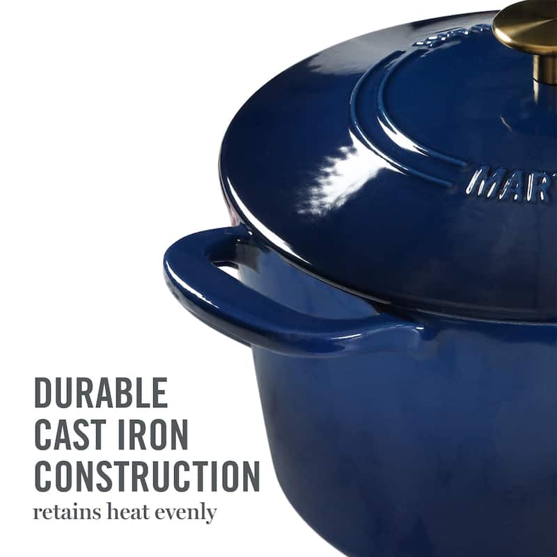 Martha Stewart Gatwick 7 QT Enamel Cast Iron Dutch Oven