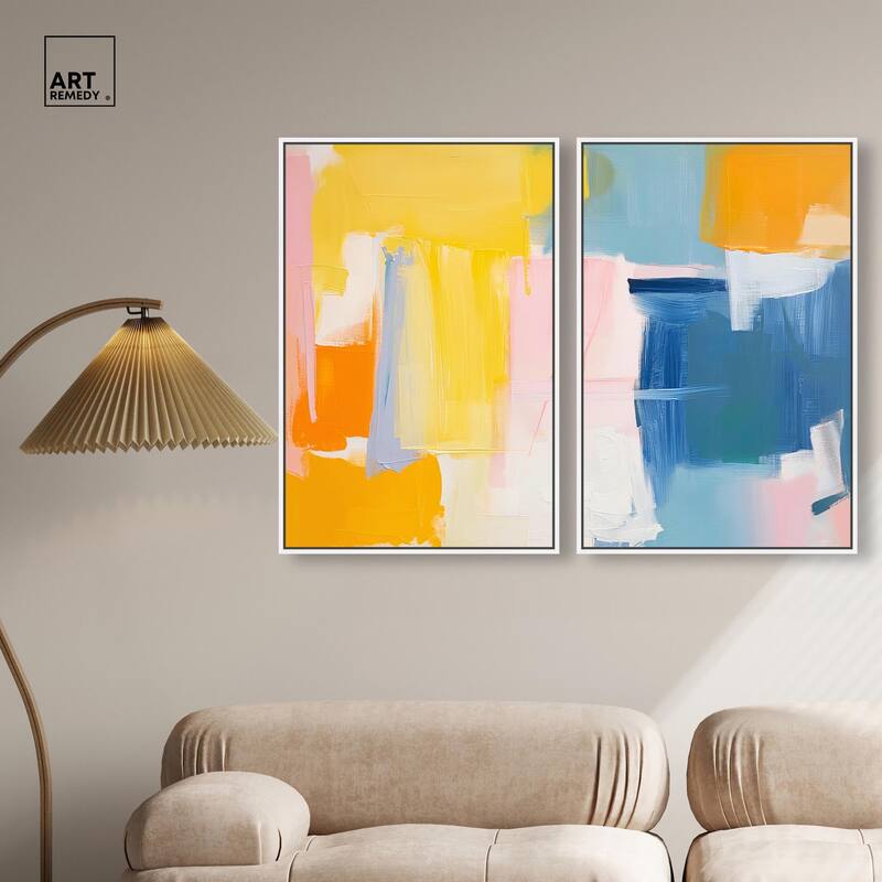 Skyward Radiance I Canvas Set of 2 by Art Remedy