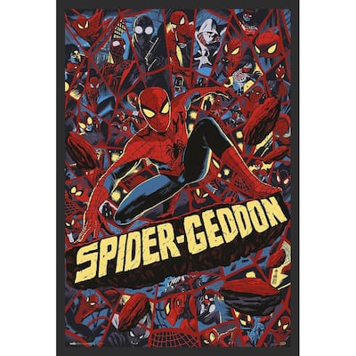 Spiderman - Spider - Geddon Framed Art Poster - 24 x 36 Inch