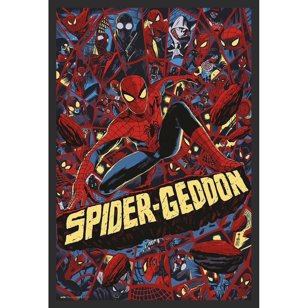 Spiderman - Spider - Geddon Framed Art Poster - 24 x 36 Inch