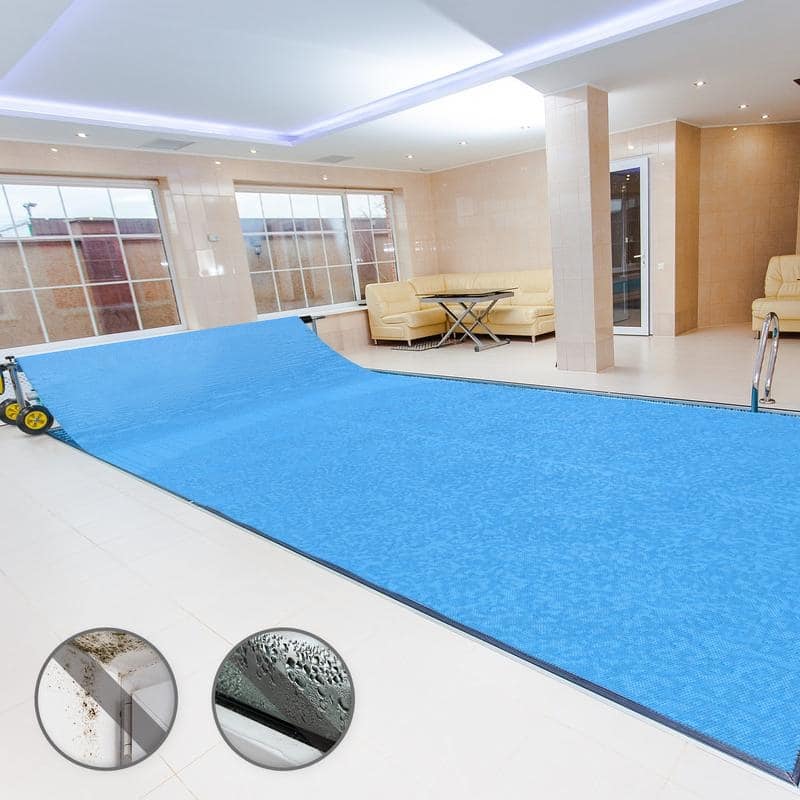 12Mil Solar Pool Cover Rectangle Solar Blanket for Inground Pool and