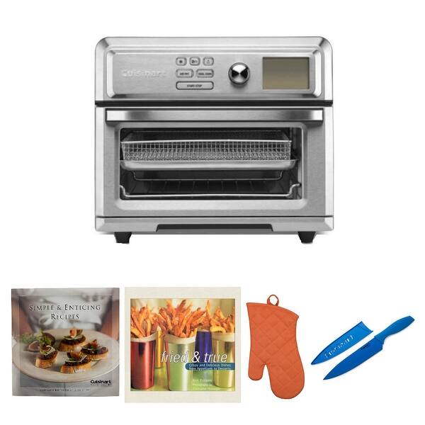 Shop Cuisinart Toa 65 Airfryer Toaster Oven W Knife Cookbooks Oven Mitt Overstock 28004761