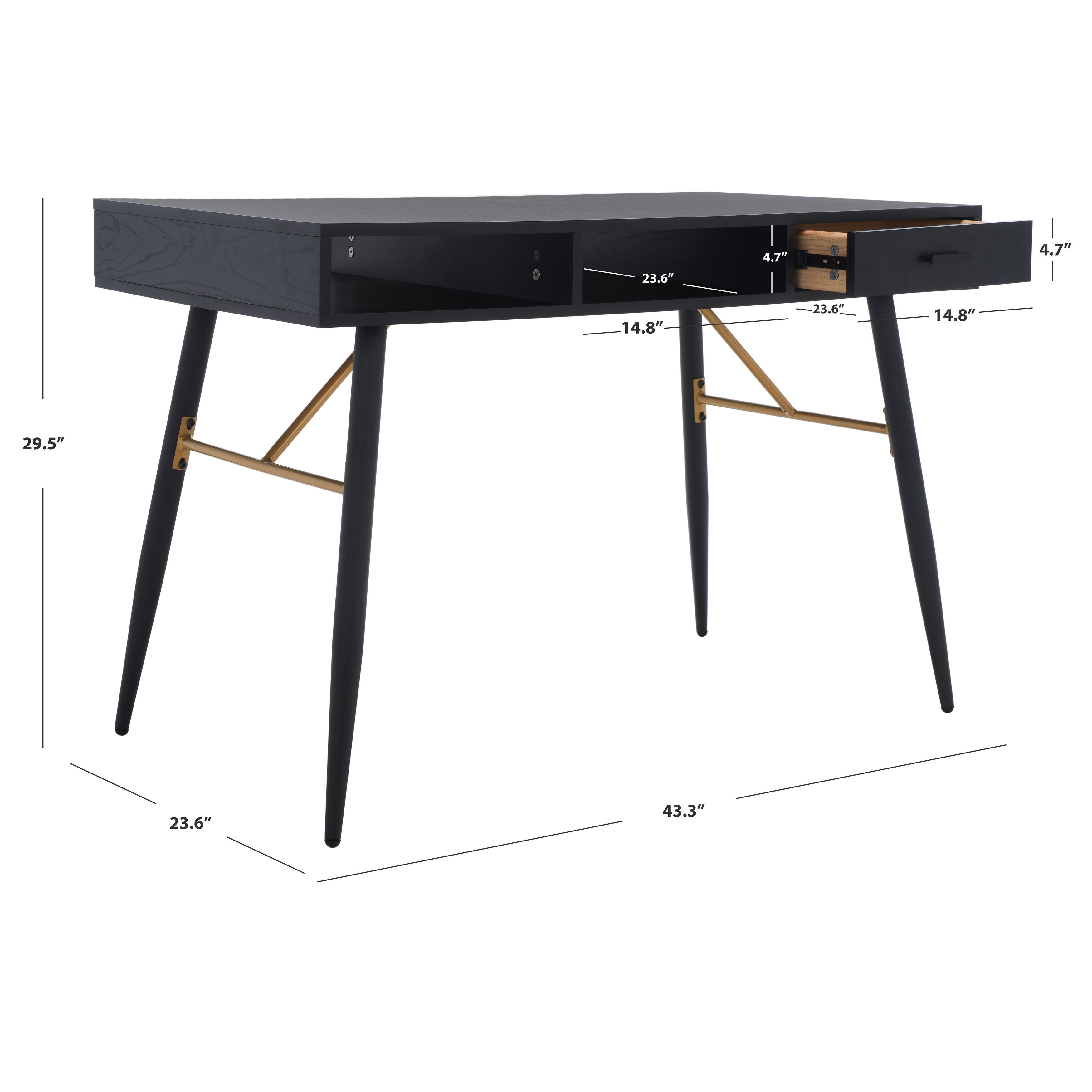 SAFAVIEH Kerrigan 1 Drawer Wood Desk. Bed Bath Beyond 20603194