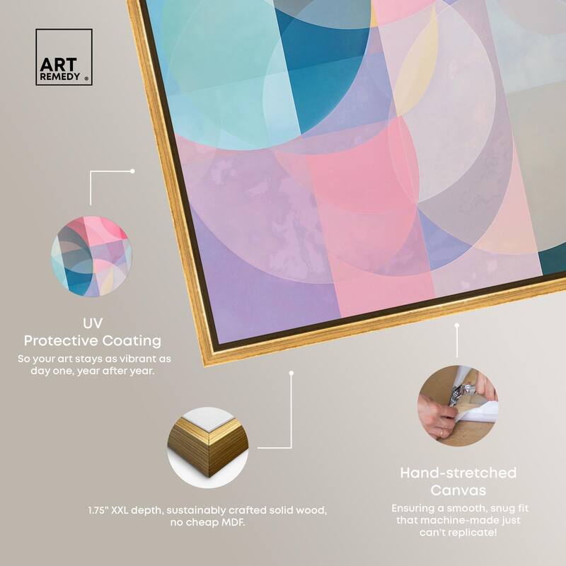 Oneiric Circles IV Canvas by Art Remedy