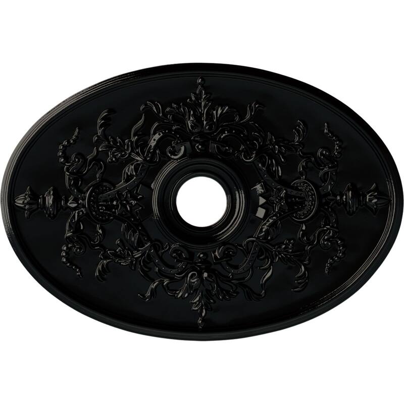 30 3/4"W x 21/14"H x 3 7/8"ID x 1 5/8"P Alexa Ceiling Medallion