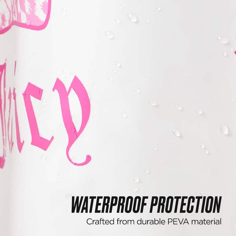 Juicy Couture 1-Piece PEVA Shower Curtain