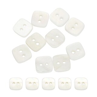 Shell Buttons Square Buttons Craft Sewing Accessories for Scrapbooking ...