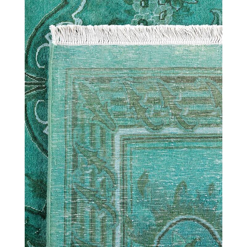Contemporary Overdyed Wool Hand Knotted Area Rug - 8' 3" x 11' 5"