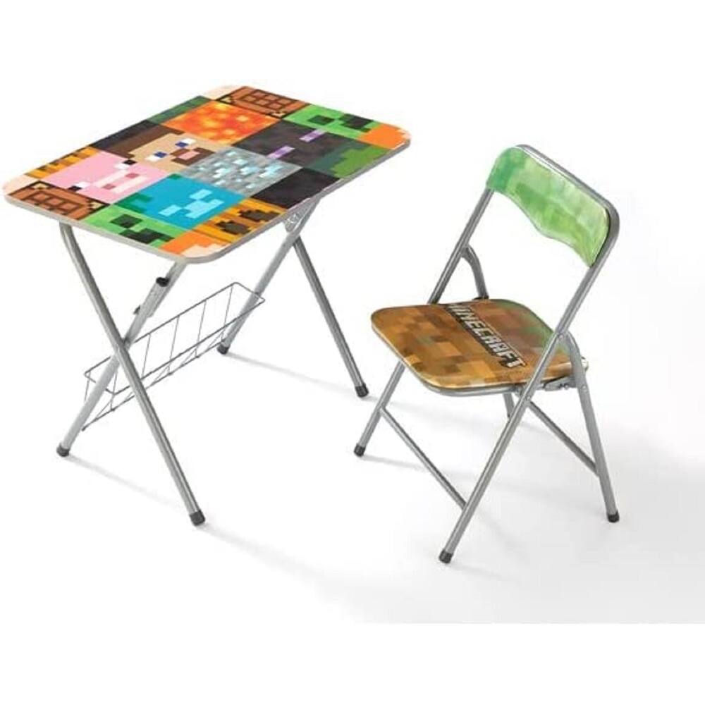 Minecraft Activity Folding Desk And Chair Set