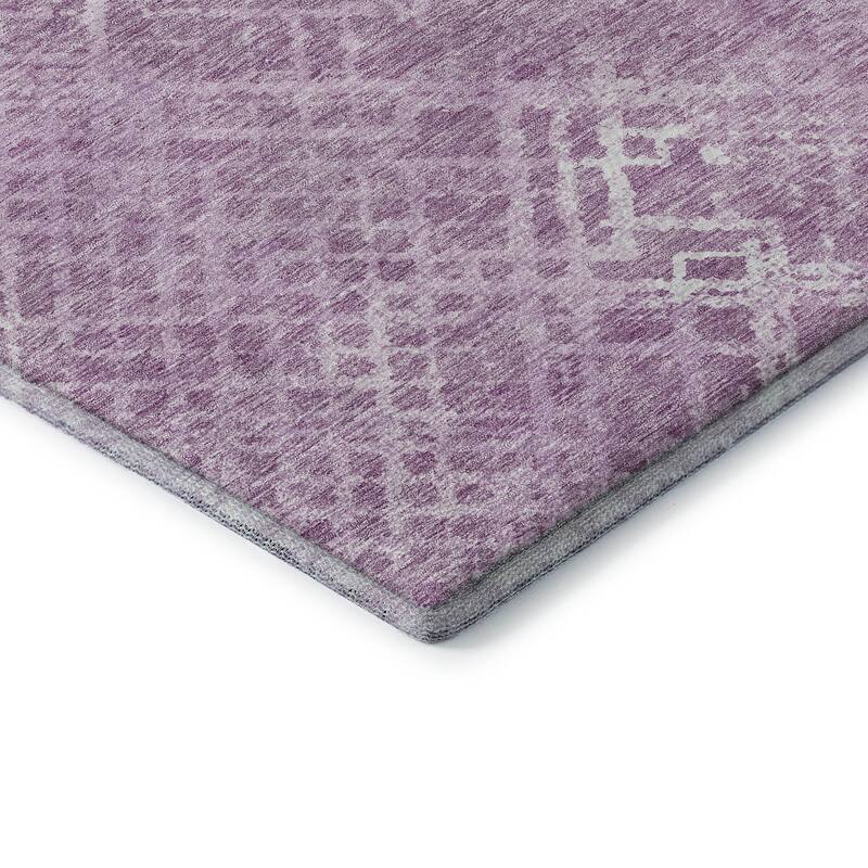 Premium Washable Super Soft Modern Trellis Mayfield Rug