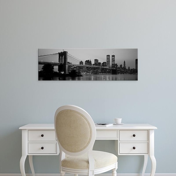 Easy Art Prints Panoramic Images's 'Brooklyn Bridge, Manhattan, NYC, New York City, New York State, USA' Canvas Art