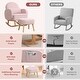preview thumbnail 22 of 46, HOMYKA 27.95” Wide Rocking Chair with Ottomans for Nursery and Living Room