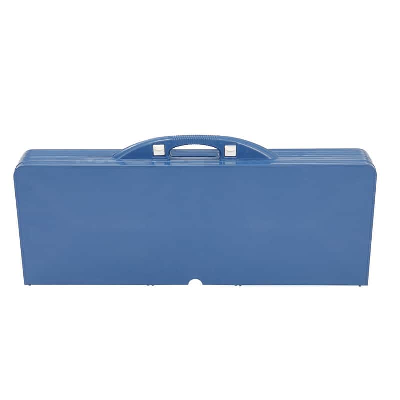 One-Piece Folding Tables and Chairs for Camping - Blue