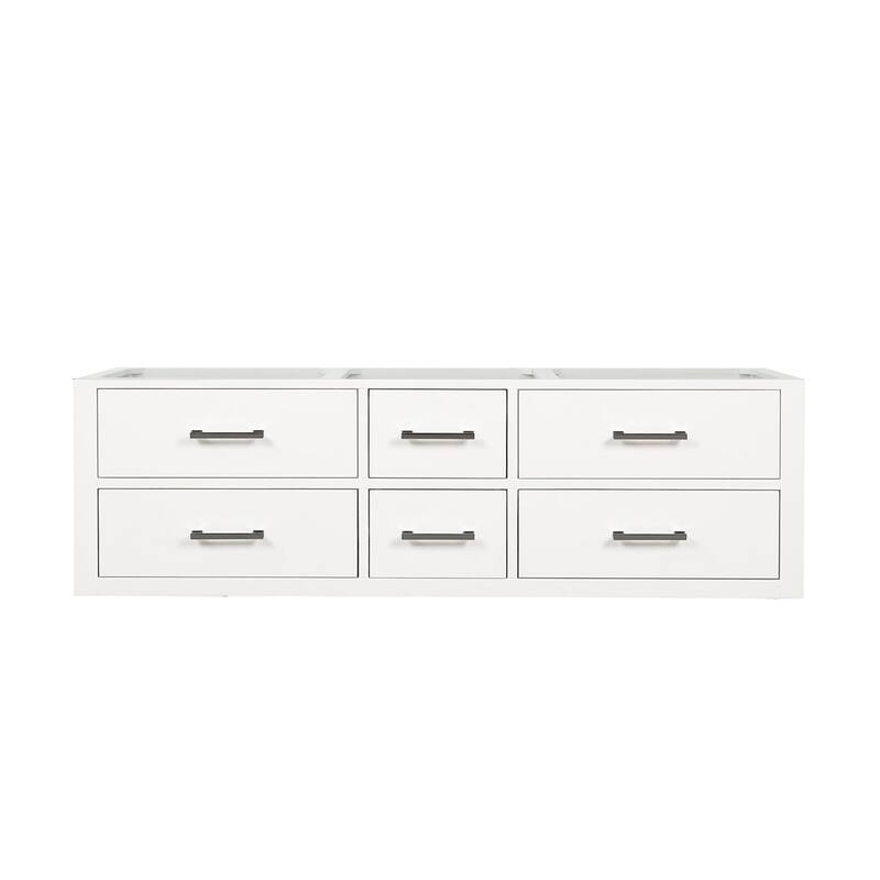 Castor Double Bath Vanity - 60 - White