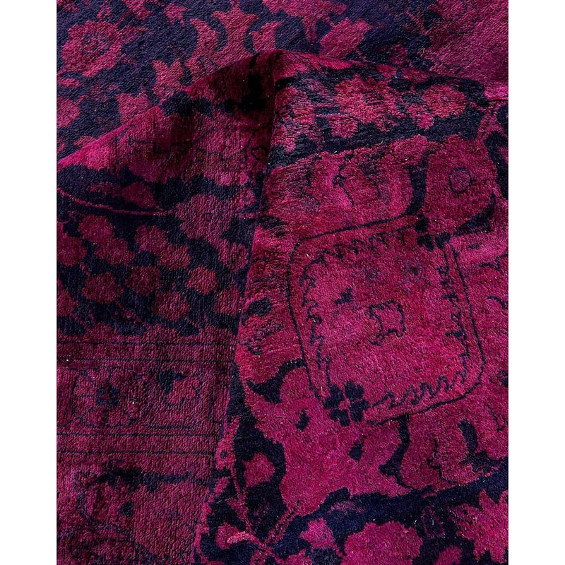 Fine Vibrance, One-of-a-Kind Hand-Knotted Area Rug - Black, 10' 1" x 14' 2" - 10' 1" x 14' 2"
