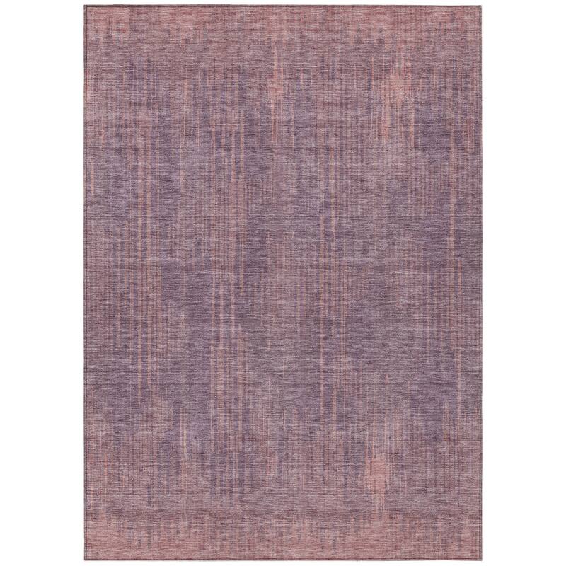HomeRoots Striped Transitional Rectangle Outdoor Rug