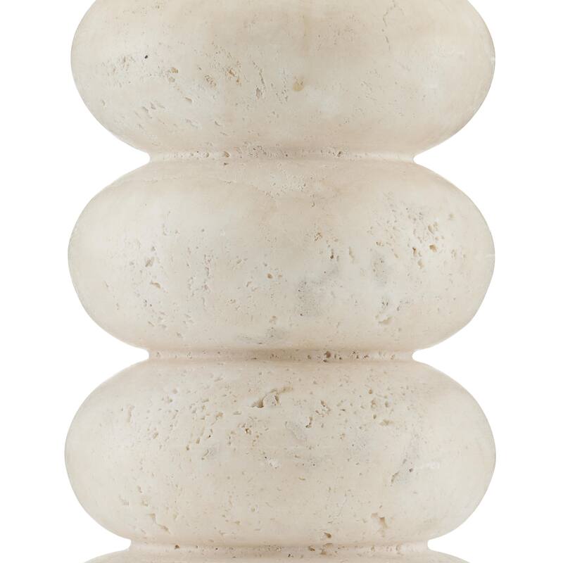 Currey & Company Girault White Table Lamp - 20.5"h x 12"dia