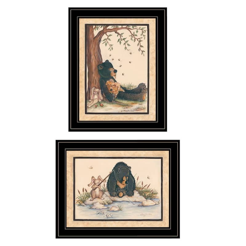 TrendyDecor4U Traditional "Gone Fishing" 2-Piece Vignette by Mary June