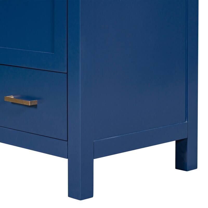 30" Bathroom Vanity with Single Sink, Combo Cabinet, 2 Doors, 1 Drawer