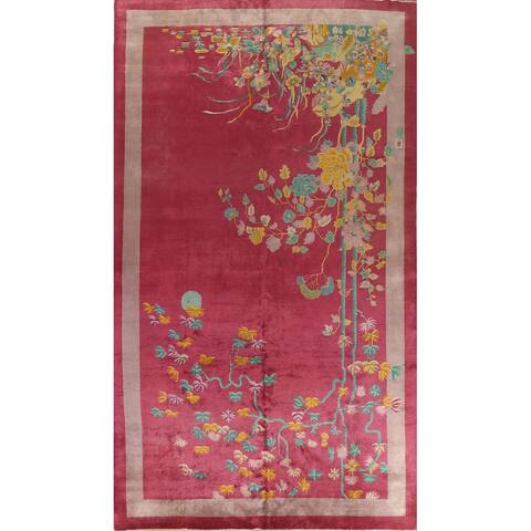 Vegetable Dye Art Deco Chinese Living Room Area Rug Wool Hand-knotted - 8'9''x 14'2''