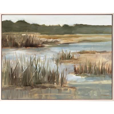Wetland Grasses I Giclee on Canvas No Glass