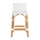 preview thumbnail 12 of 63, Serienna 24.5"H Seat Rattan Low Back Counter Stool