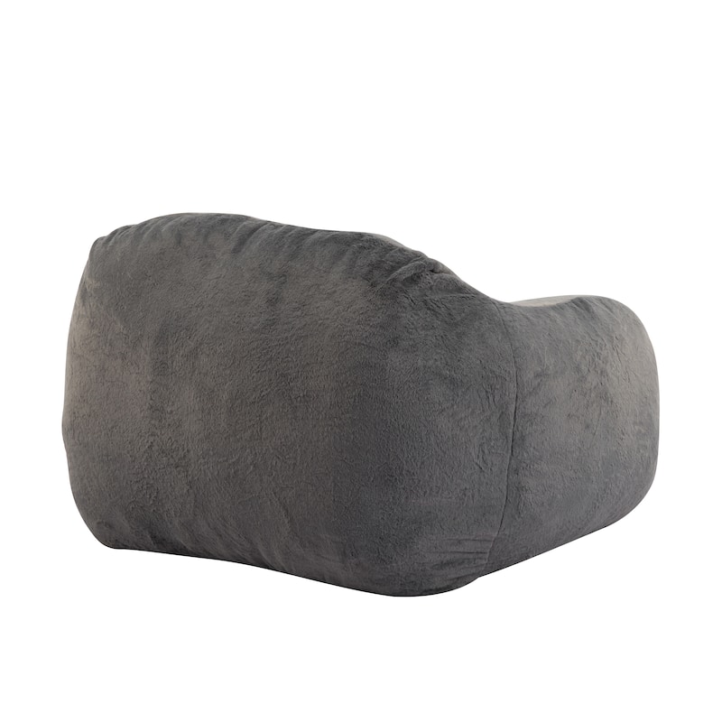 Christopher Knight Home- Emma Faux Fur Foam Bean Bag Chair