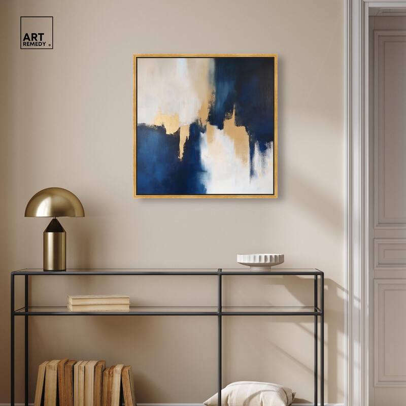 Indigo Aurelian Canvas by Art Remedy