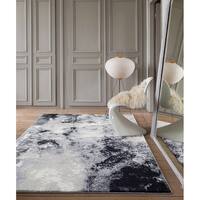 Shop Porch Den Wisteria Grey Turquoise Polypropylene Area Rug Overstock 28036463