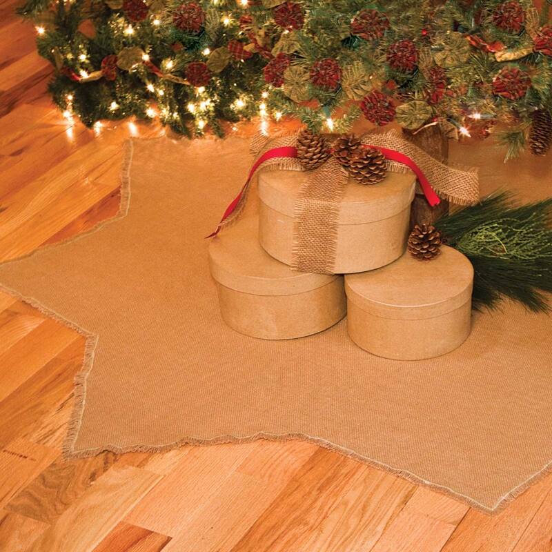 Burlap 8-Point Tree Skirt - 48" Diameter