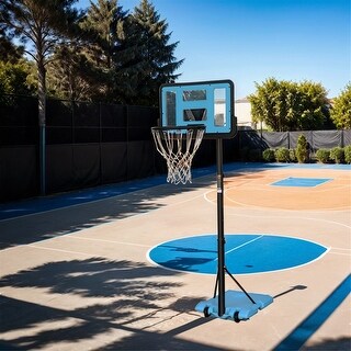 Height Adjustable Basketball Hoop,Portable Basketball Goal System