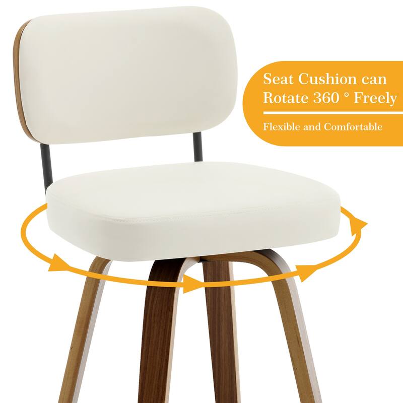 26"/29" Swivel Bar Stools/ Counter Stools with Bentwood Legs