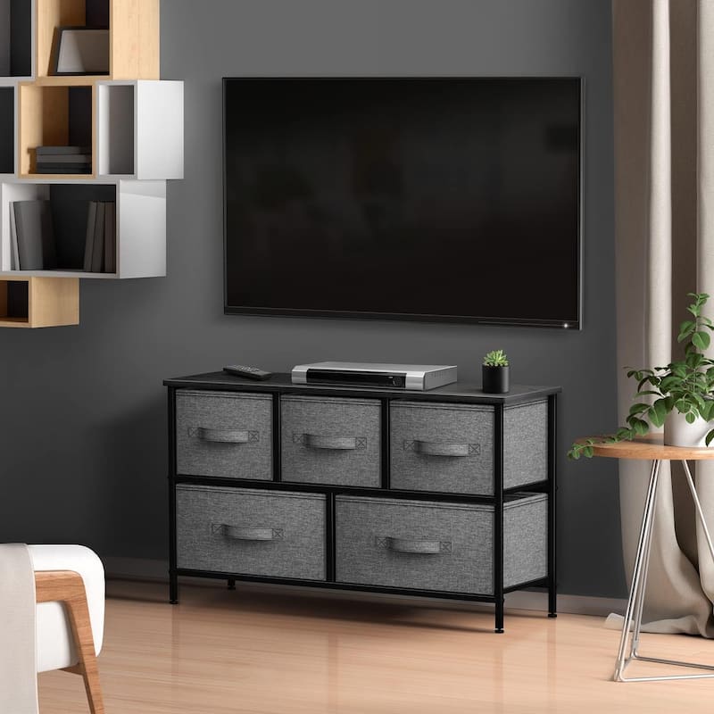 Sorbus 5 Drawer Wide Short Dresser