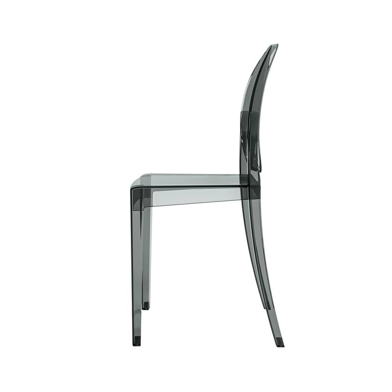 Modern Designs 2 and 4-piece Set of Stackable Transparent Ghost Chairs for Events - N/A