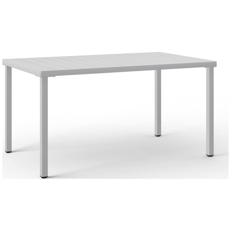 Frond and Form 59 Inch By 35.4 Inch Outdoor Steel Rectangular Dining Table