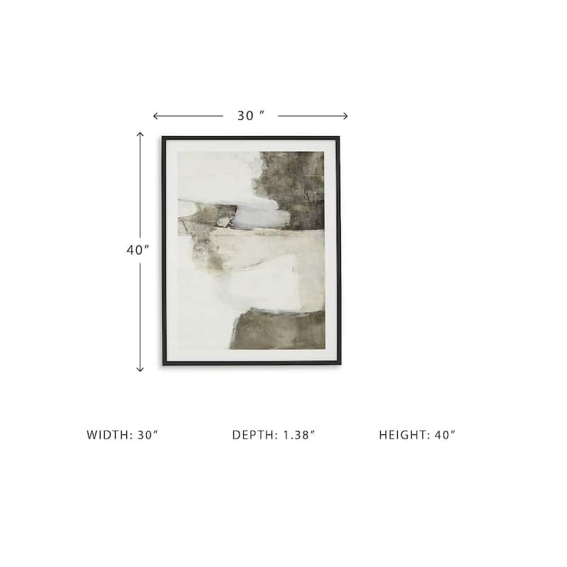 Signature Design by Ashley Aldricton Brown/White Wall Art