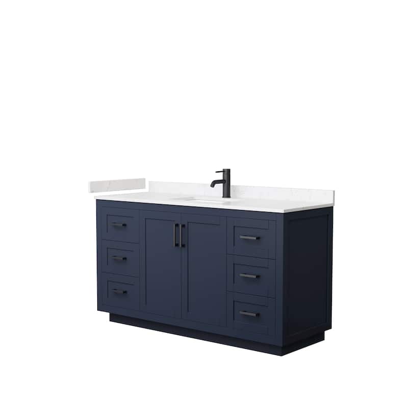 Miranda Single Vanity Set, Cultured Marble Top, No Mirror