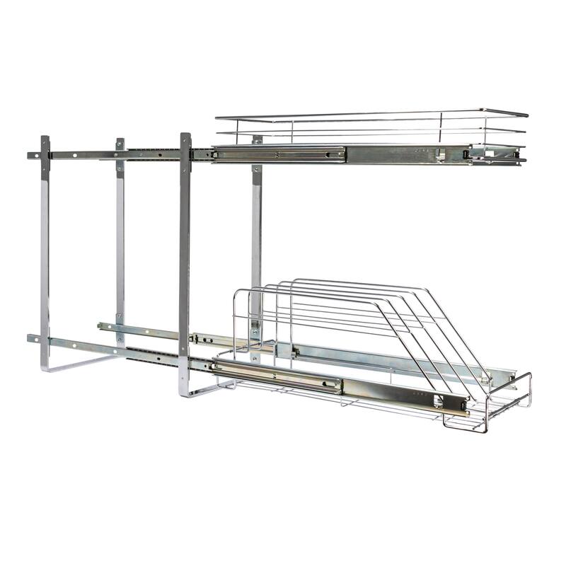 Household Essentials Chrome-Plated Steel Storage Organizer