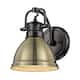 Option Matte Black with Aged Brass