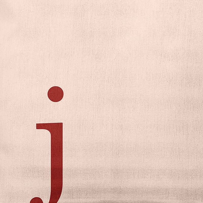 Modern Monogram Indoor/Outdoor Throw Pillow-J