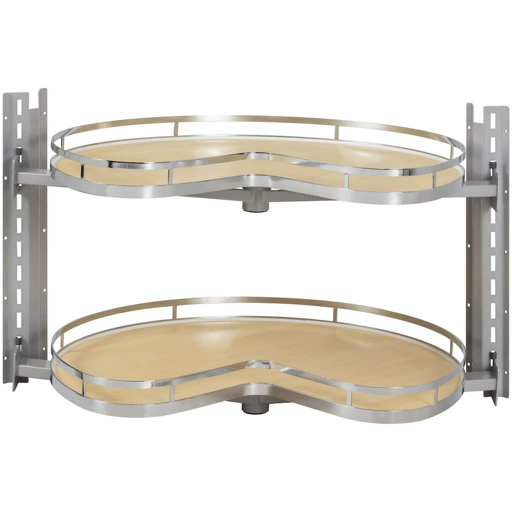 Hardware Resources LSKNP27 CORNERMAX 28" Wide Kidney 2 Tier Side Mount