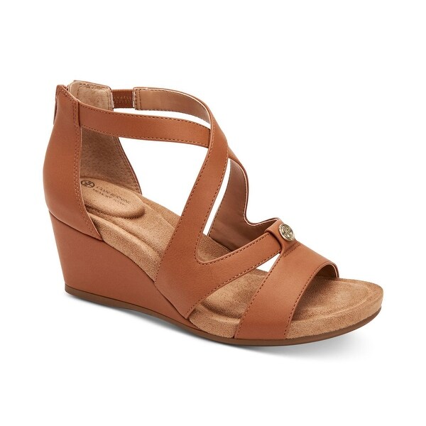 Giani Bernini Womens Camdenn Leather Open Toe Casual Platform Sandals. Opens flyout.