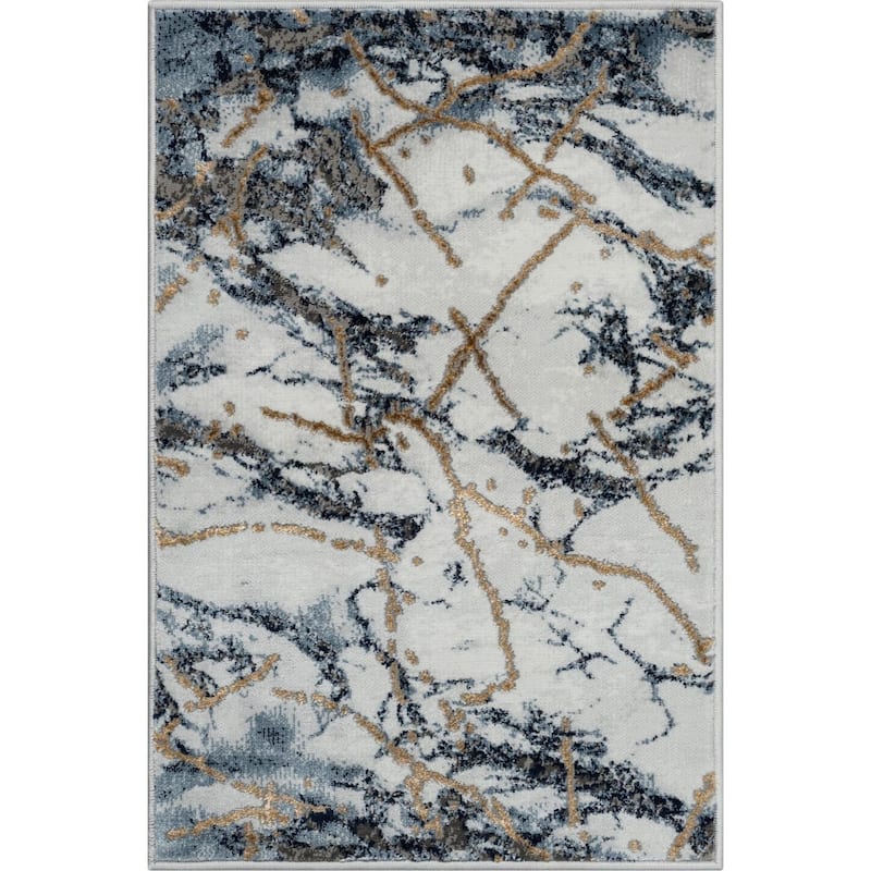 Luxe Weavers Marble Abstract Living Room Rug, Stain-Resistant Carpet